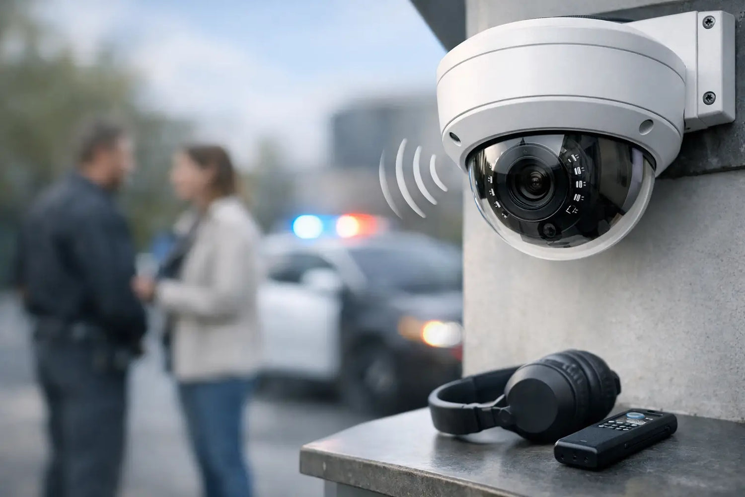 Audio Enabled Surveillance Cameras for Better Evidence