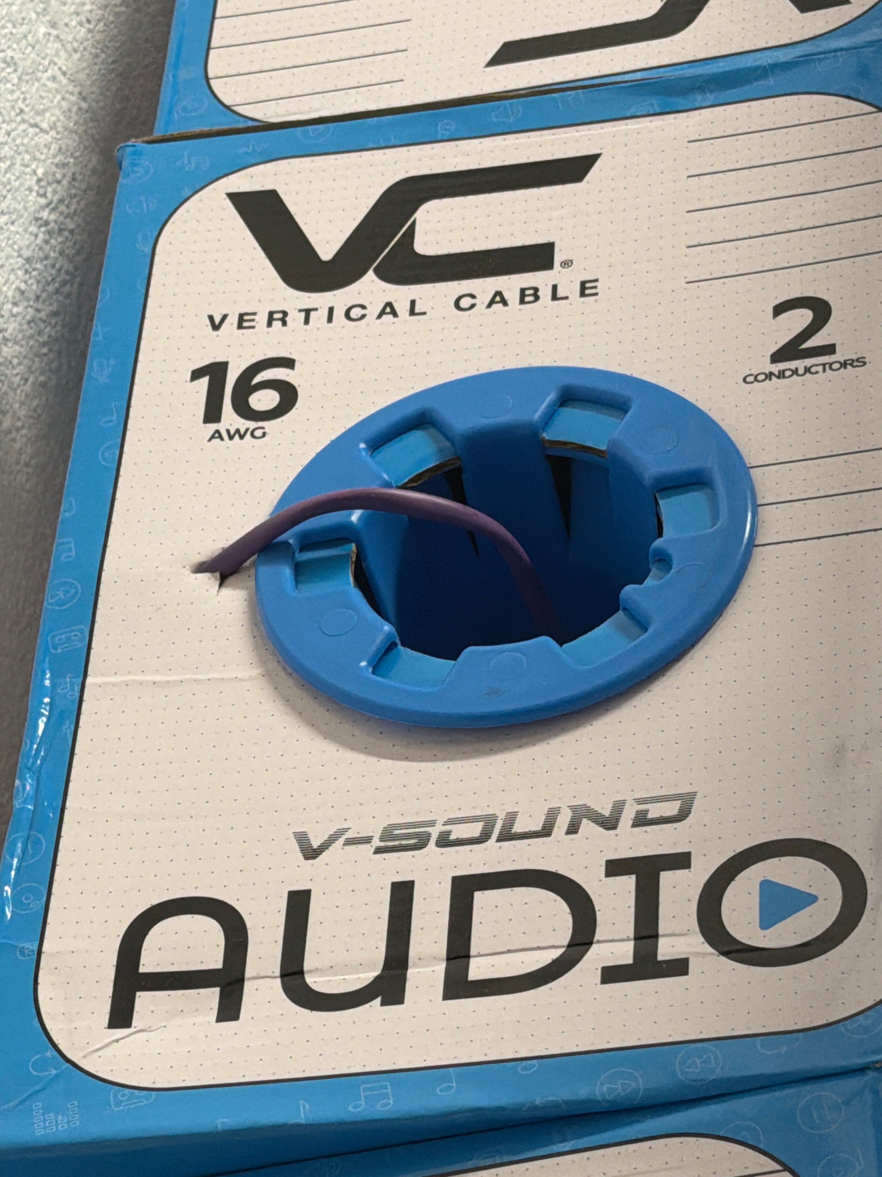 Audio Vertical Cable 16/2 .Purple .