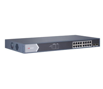 DS-3E0518P-E/M Hikvision 16 Port Gigabit Unmanaged POE Switch