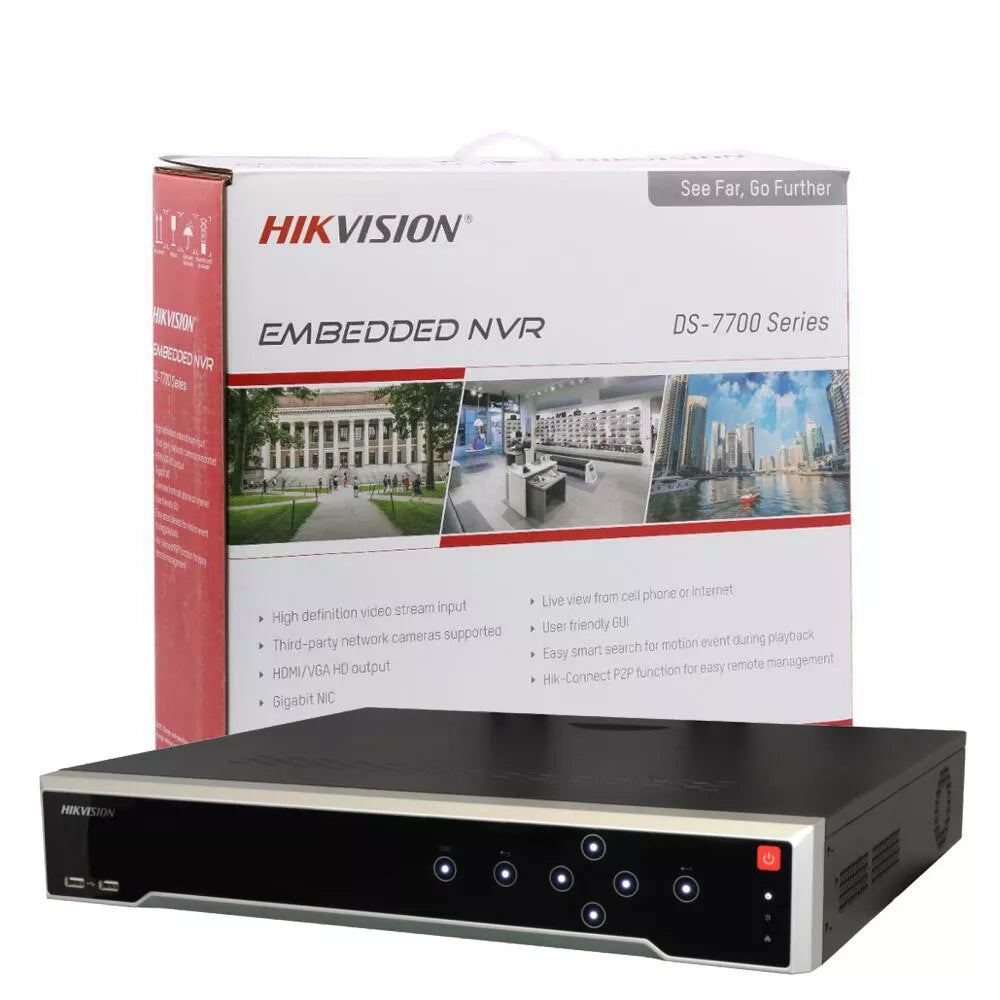 HIKVISION 4K 32CH 12MP CCTV IP SECURITY CAMERA 24 PoE TURRET COLORVU 2 WAY AUDIO D1