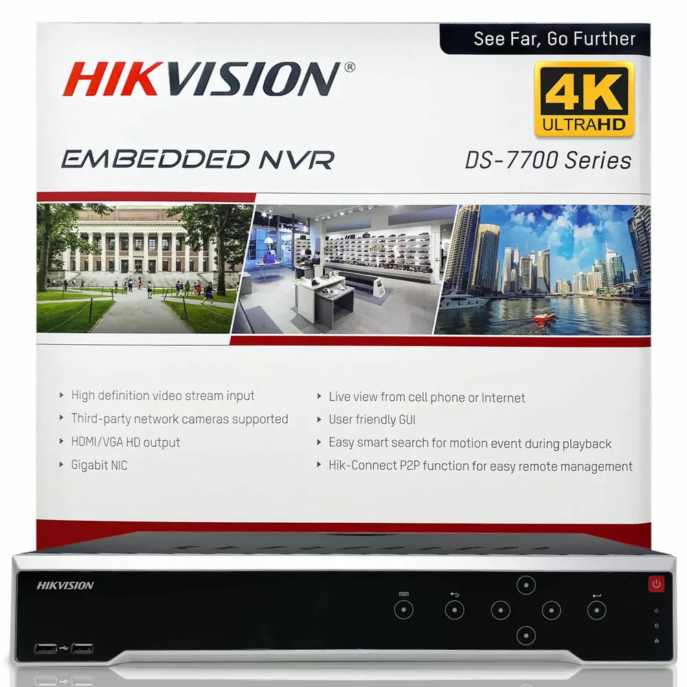 HIKVISION 32CH SECURITY CAMERA SYSTEM 12MP 24 POE TURRET ACUSENSE 4K 8MP W/HDD