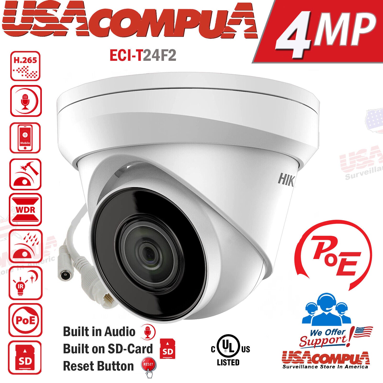 Hikvision DS-1280ZJ-DM46 Aluminum Junction Box for Indoor & Outdoor Camera Mounting
