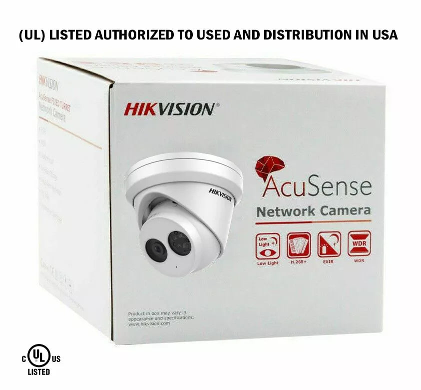 Hikvision 64CH Security System kit 4K Turret IP Camera DS-2CD2383G2-IU H.265 Lo