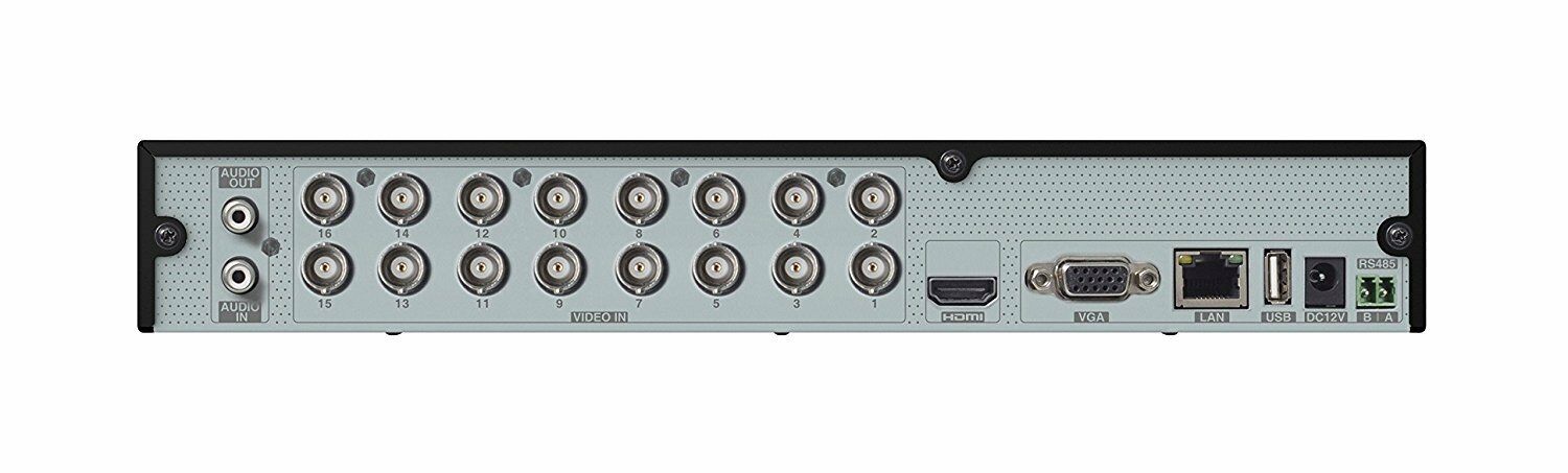ED8016H5-BN2 16-Channel Hybrid DVR for Analog and IP Security Cameras