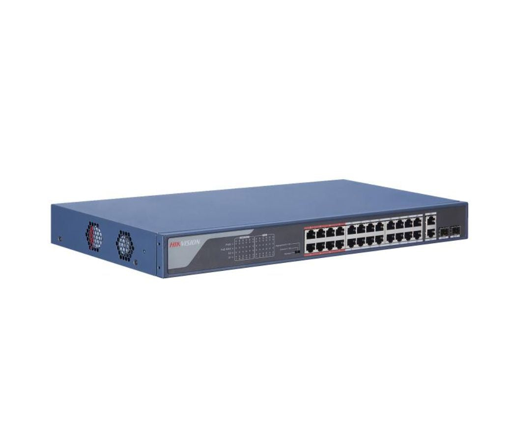 DS-3E0326P-E Hikvision Switch POE no gestionado Fast Ethernet de 24 puertos
