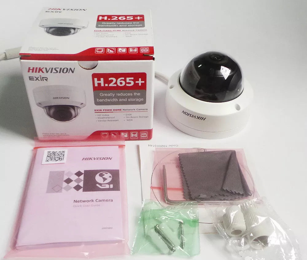 Hikvision 12MP NVR 16CH IP Security Camera system 4K 8MP Audio / Vandal Lot