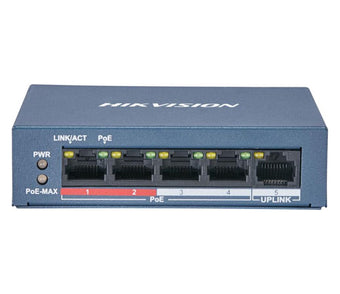 DS-3E0105P-E/M Hikvision 4 Port Fast Ethernet Unmanaged POE Switch