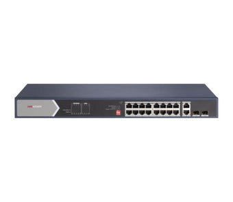 Switch POE no administrado Gigabit de 16 puertos Hikvision DS-3E052HP-E