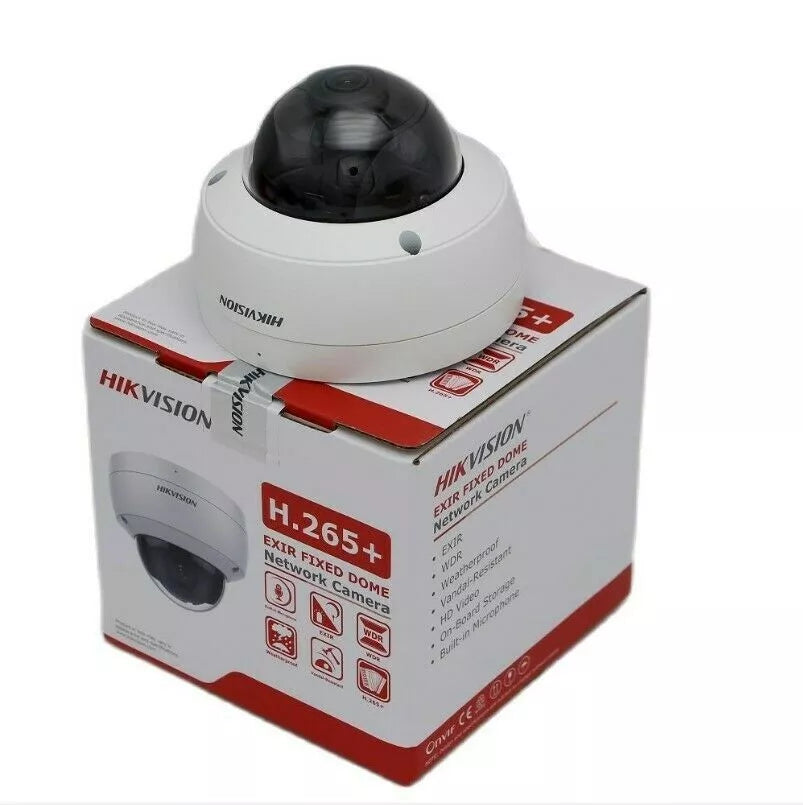 Hikvision Acusense 8CH 8PoE NVR 4mp Mic IR IP Camera CCTV System H265+ WDR Lot