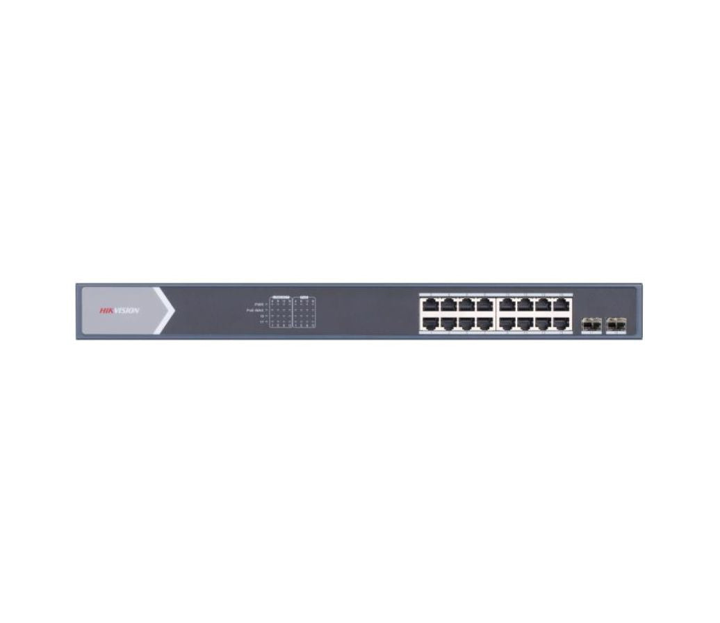 DS-3E0518P-E/M Hikvision 16 Port Gigabit Unmanaged POE Switch