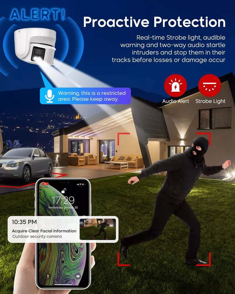 Hikvision 16Ch Cctv Security Camera System 4K Colorvu Panoramic Audio Alarm Lot