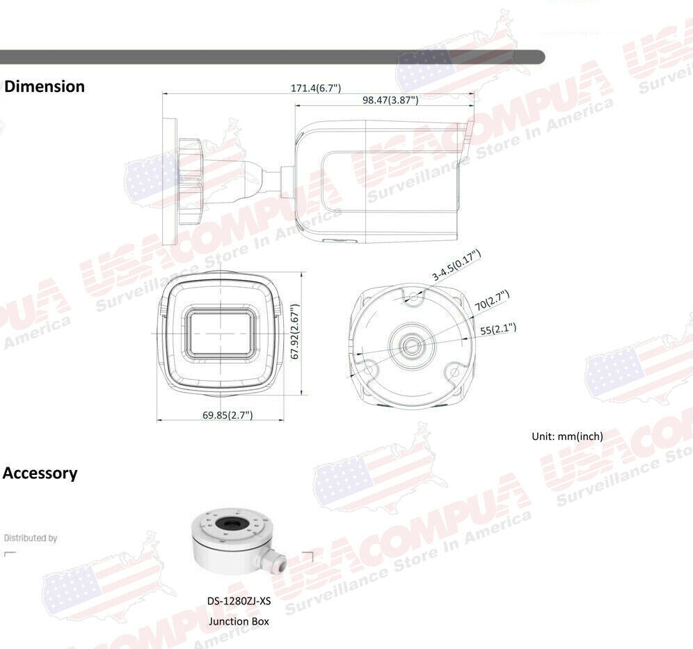 Hikvision DS-2CD2021G1-I 2MP IR Outdoor Bullet IP Camera with WDR