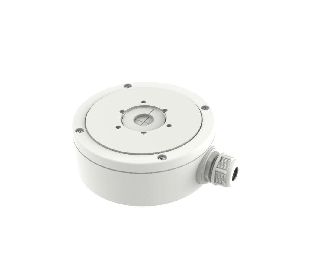 Hikvision DS-1280ZJ-S Aluminum Junction Box for Dome Cameras, White Finish
