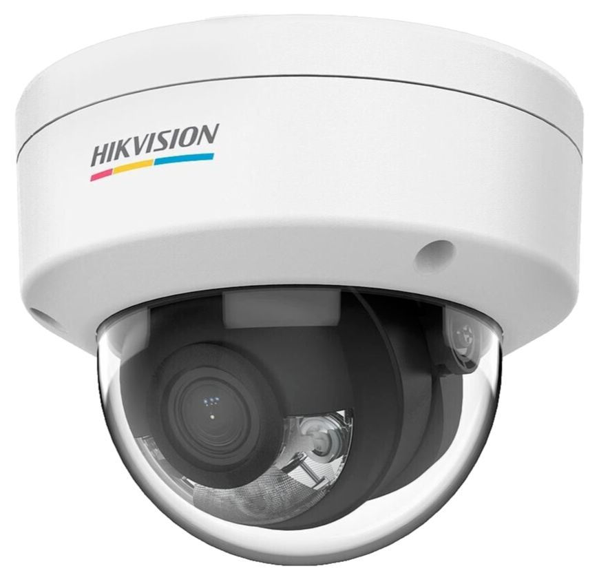 Hikvision DS-2CD1127G0-L 2MP ColorVu IP67 IK08 PoE Dome Camera Full Color 1080p