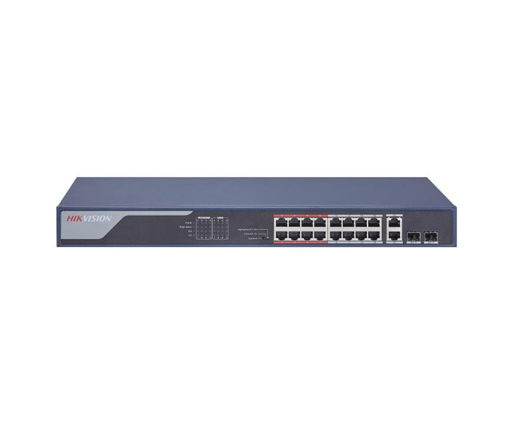 DS-3E0318P-E(B) Hikvision Switch POE no gestionado Fast Ethernet de 16 puertos