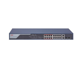 DS-3E0318P-E(B) Hikvision Switch POE no gestionado Fast Ethernet de 16 puertos