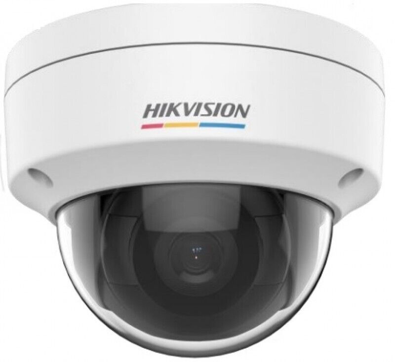 Hikvision DS-2CD1127G0-L 2MP ColorVu IP67 IK08 PoE Dome Camera Full Color 1080p