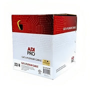 ADI PRO Yellow CAT6  Cable, 23/4 Solid BC,UTP, CMP/FT6, 1000' Reel in Box, Yellow