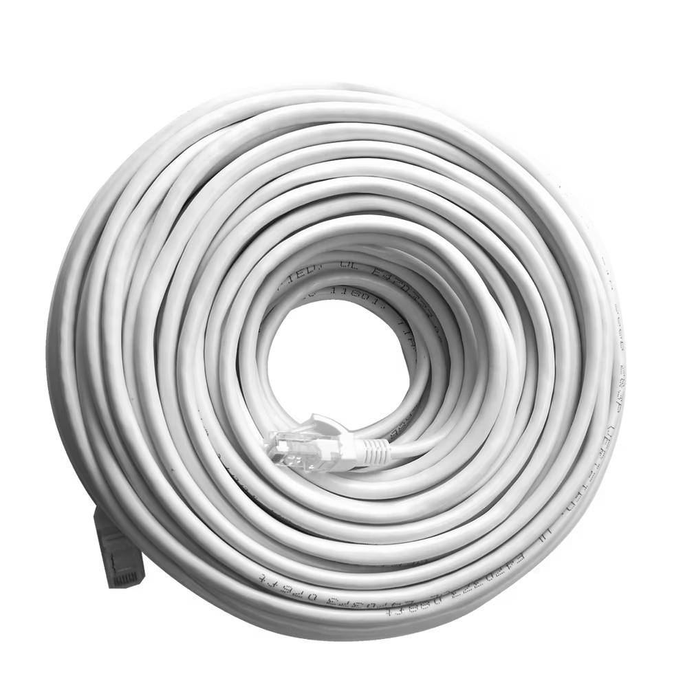 100" Cat 5E Patch Cable white UTP .