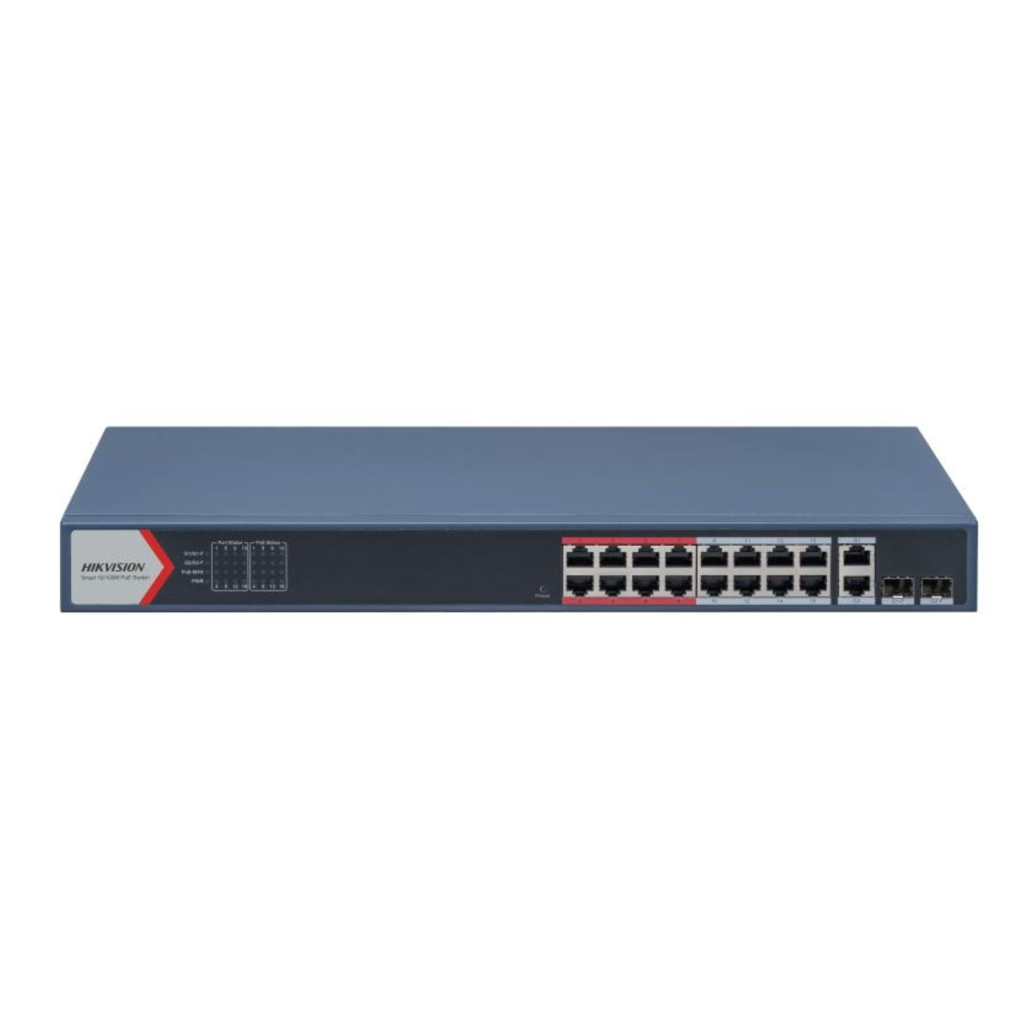 Hikvision DS-3E1318P-EI 16-Port Smart PoE Switch with 230W Budget & Gigabit Uplinks