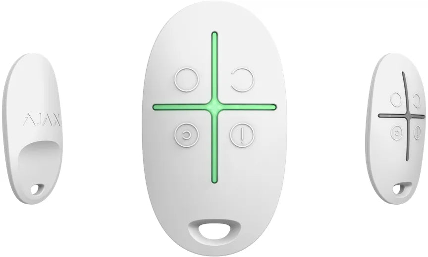 AJAX SPACECONTROL WHITE FOUR-BUTTON REMOTE CONTROL WITH COMMAND DELIVERY INDICATION