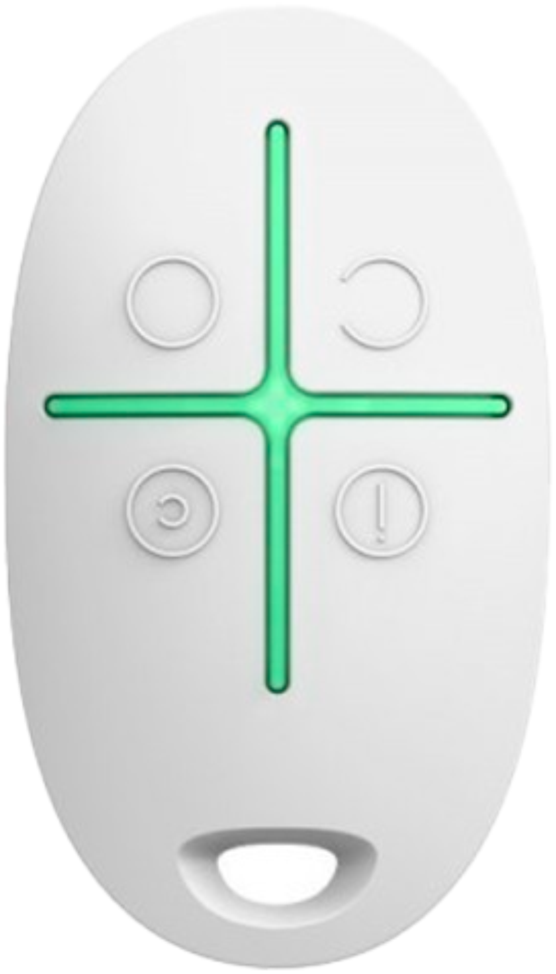 AJAX SPACECONTROL WHITE FOUR-BUTTON REMOTE CONTROL WITH COMMAND DELIVERY INDICATION