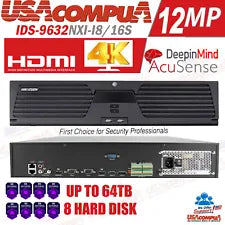 Hikvision IDS-9632NXI-I8/16S 32-ch 2U 4K DeepinMind NVR