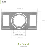 Rough-in Bracket for 8 in Round Speaker