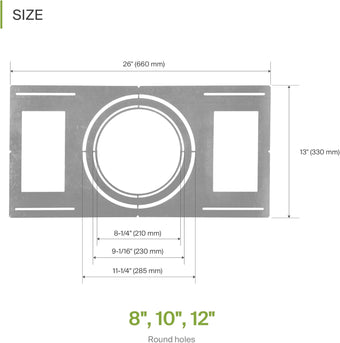 Rough-in Bracket for 8 in Round Speaker