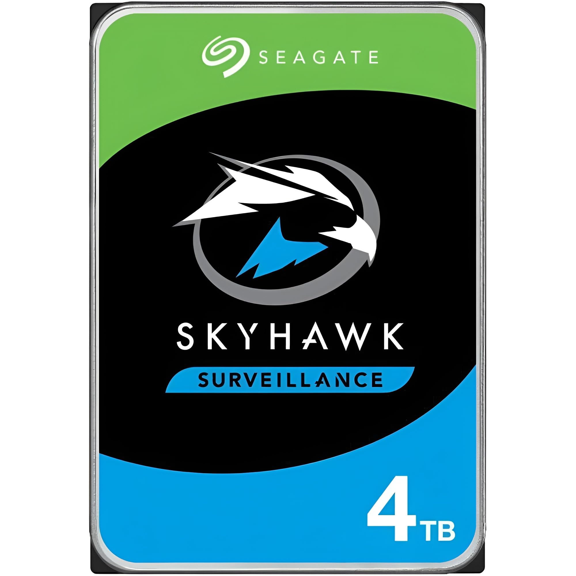 4TB Seagate SkyHawk Surveillance HDD – 3.5″ SATA, 180 TB/yr, 3-Year Rescue