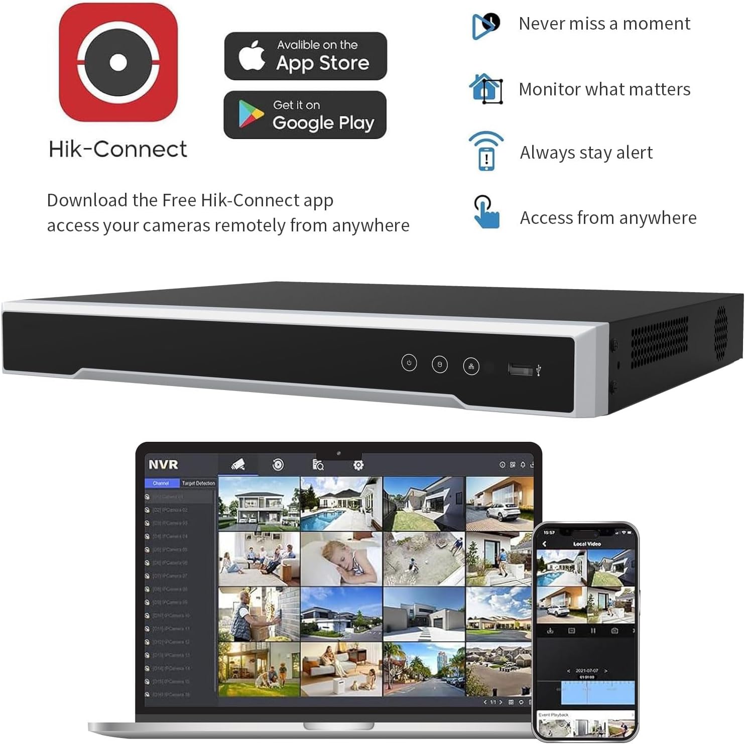 Hikvision DS-7616NI-Q2/16P 16-Channel 4K PoE Network Video Recorder NVR