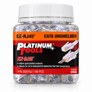 EZ-RJ45 100PCS CAT6 UNSHIELDED PLATINUM TOOLS