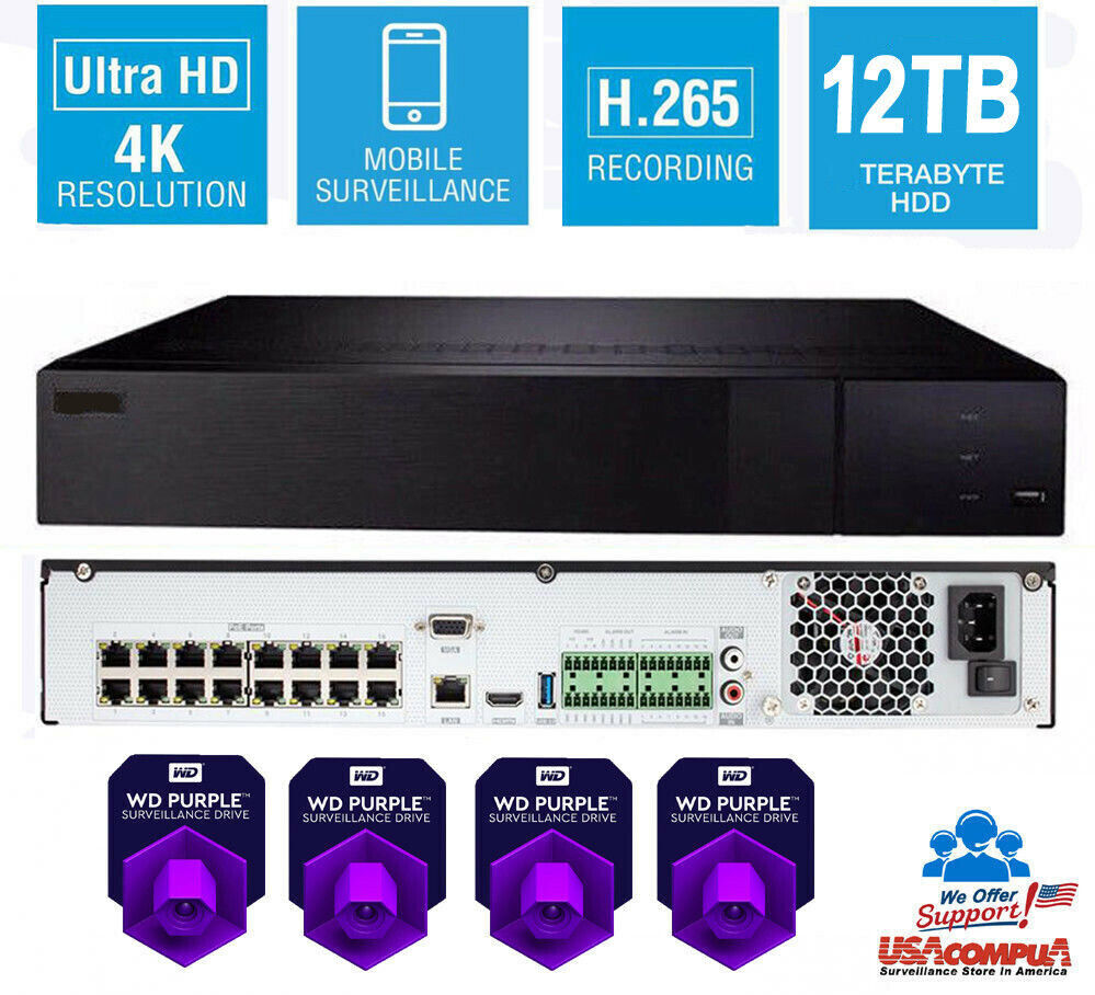 TVT 32CH ED9632H5NV-16P Compatible With Q-SEE QT816 UP TO 8MP