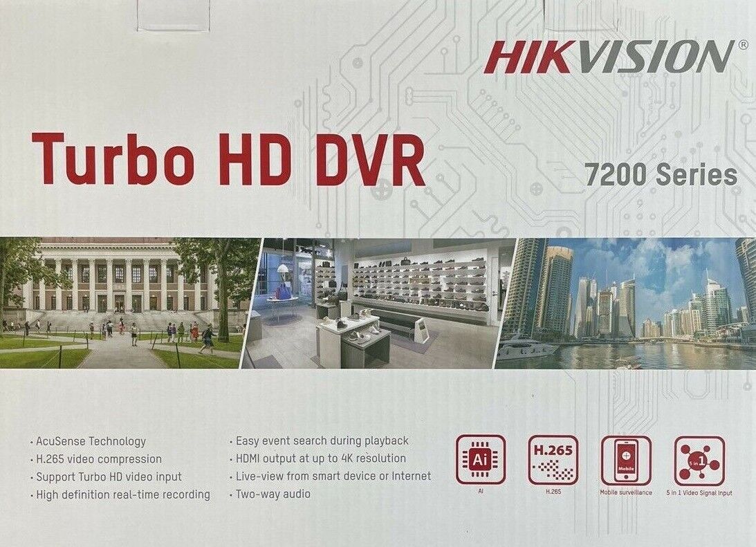 Hikvision iDS-7216HQHI-M1/S 16-Channel AcuSense DVR 4K Output H.265 Pro+