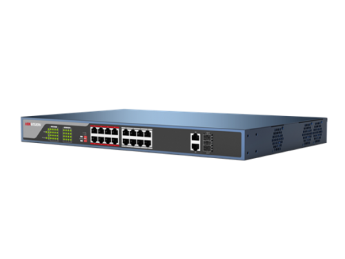 Hikvision DS-3E0318P-E2 Unmanaged Ethernet 16 PoE Switch 100Mbps Network Access