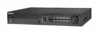 DS-7332HQHI-K4 Hikvision Grabador DVR de 32 CANALES HÍBRIDO de 4MP y 8 CANALES IP DISCO DURO OPCIONAL