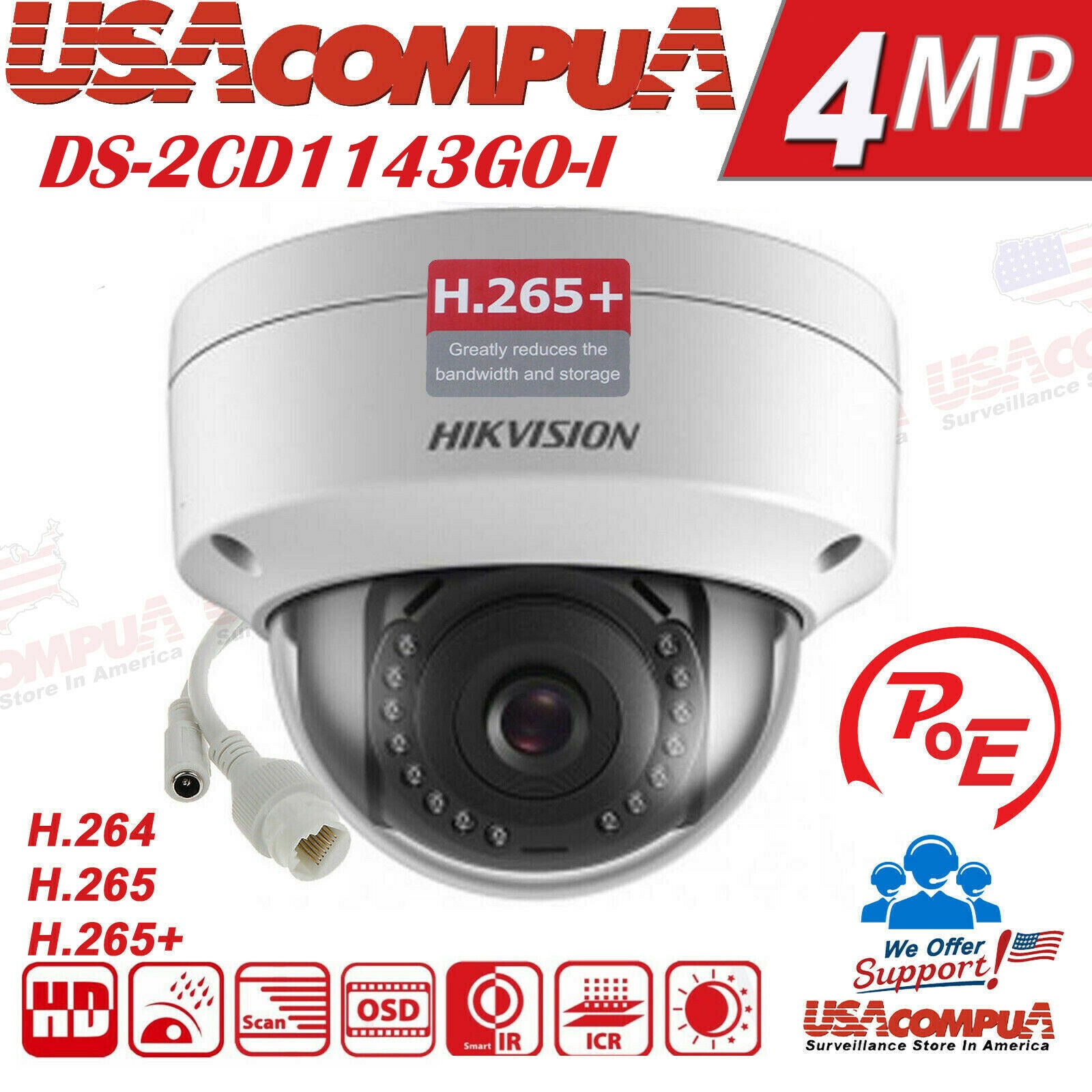 HIKVISION 32CH SECURITY SYSTEM NVR KIT PoE VANDAL PROOF 4 MEGAPIXEL WD PURPLE D1