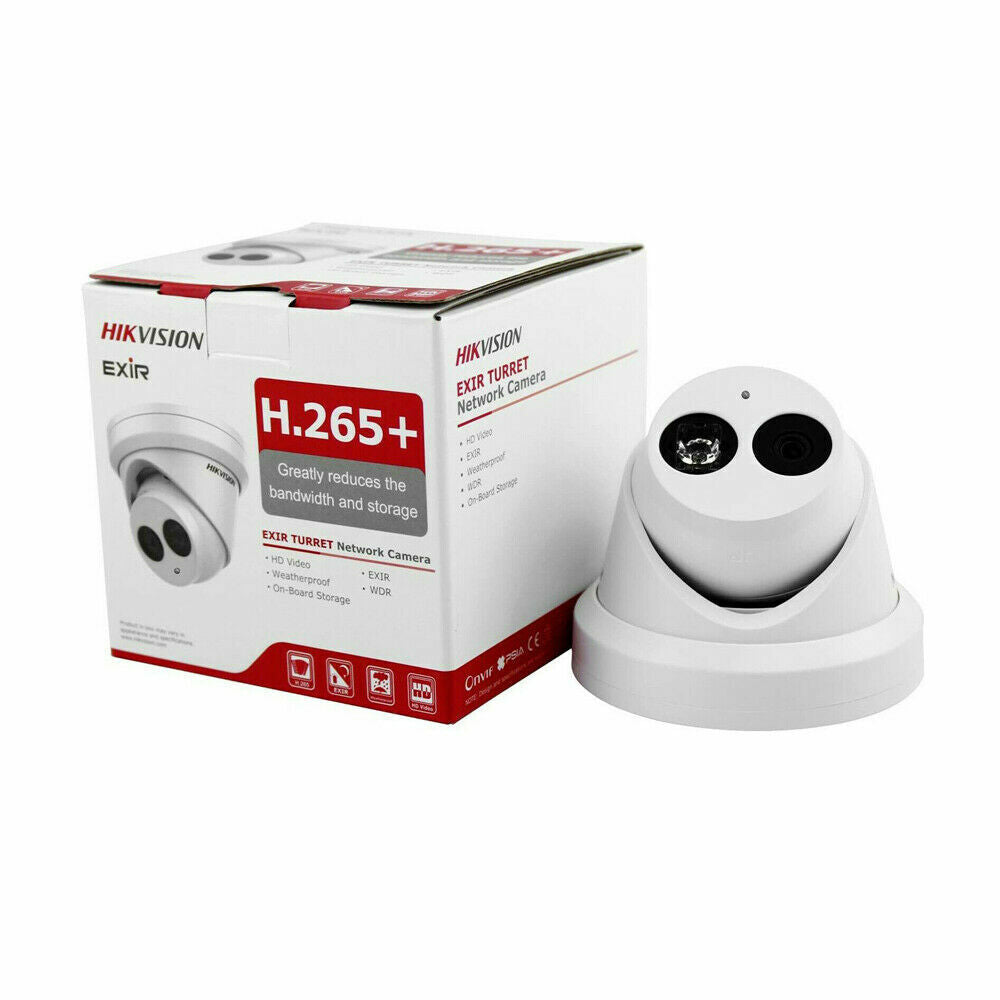 Hikvision Security Camera System NVR 8Ch 4K 12 Megapixel PoE 8MP Turret W audio