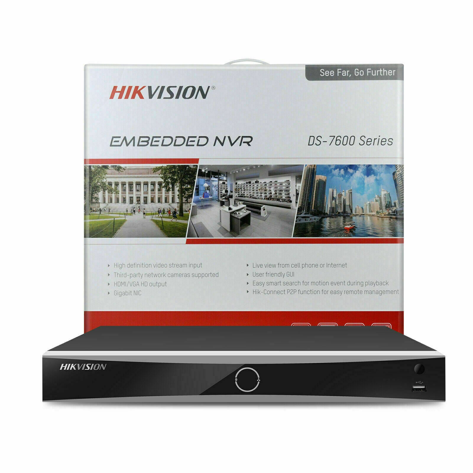 Hikvision 4K 8CH AcuSense Security Camera System 4MP Darkfigther Bullet W/Audio