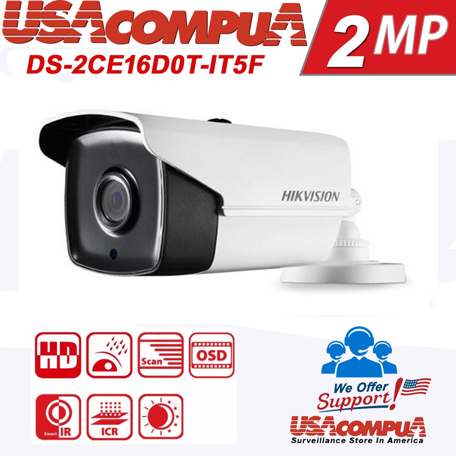 Hikvision Security System KIT 32 Ch Cameras TVI HD 1080p 12TB (4xHDD)