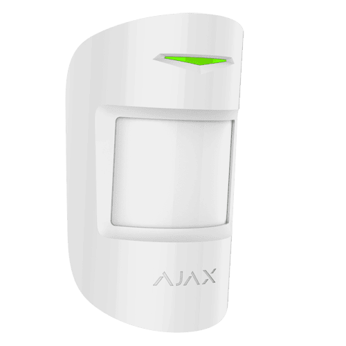 AJAX MOTIONPROTECTPLUS WHITE WIRELESS MOTION DETECTOR WITH MICROWAVE SENSOR