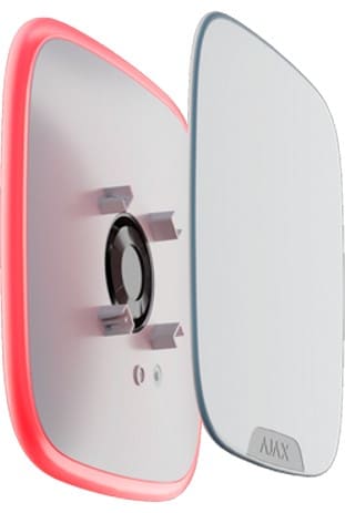 AJAX STREETSIREN DOUBLEDECK WIRELESS OUTDOOR SIREN WITH LED FRAME AND PIZOELECTRICAL BUZZER WHITE