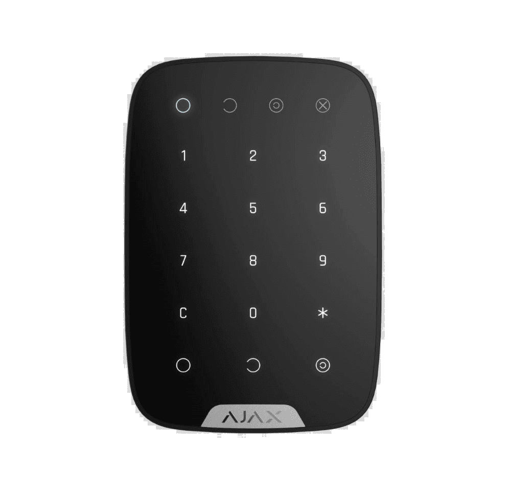 AJAX KEYPAD WIRELESS TOUCH KEYPAD BLACK