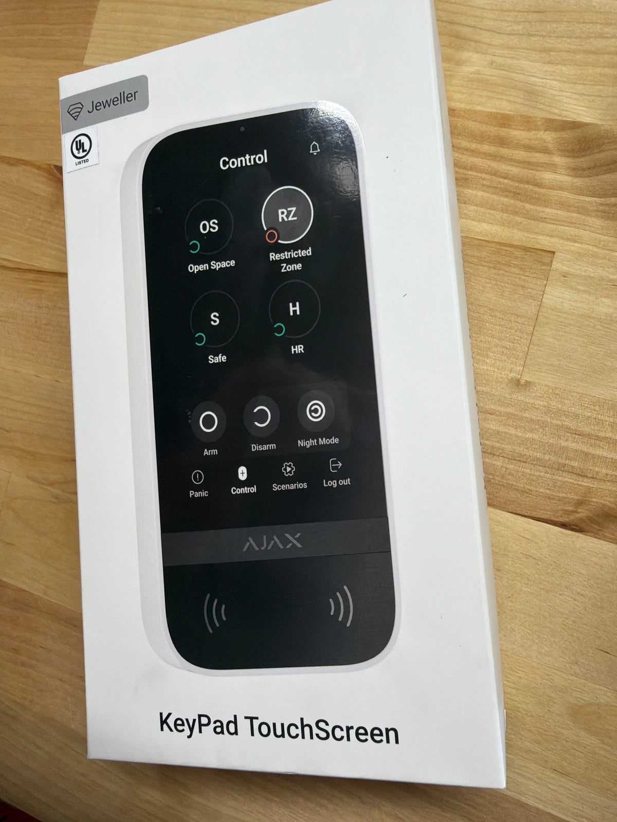 Ajax Keypad TouchScreen UL Wireless Keypad.Jeweller.
