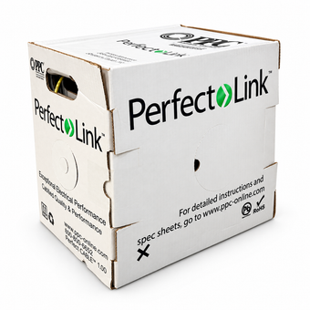 Belden UL Cat6 yellow UTP CMP Ethernet Cable 1000ft.