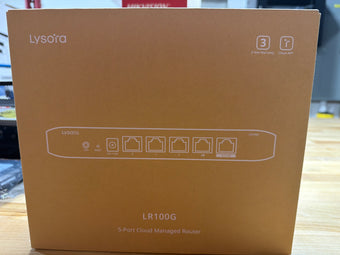 Lysora LR100G 5-Port Cloud Managed Router.