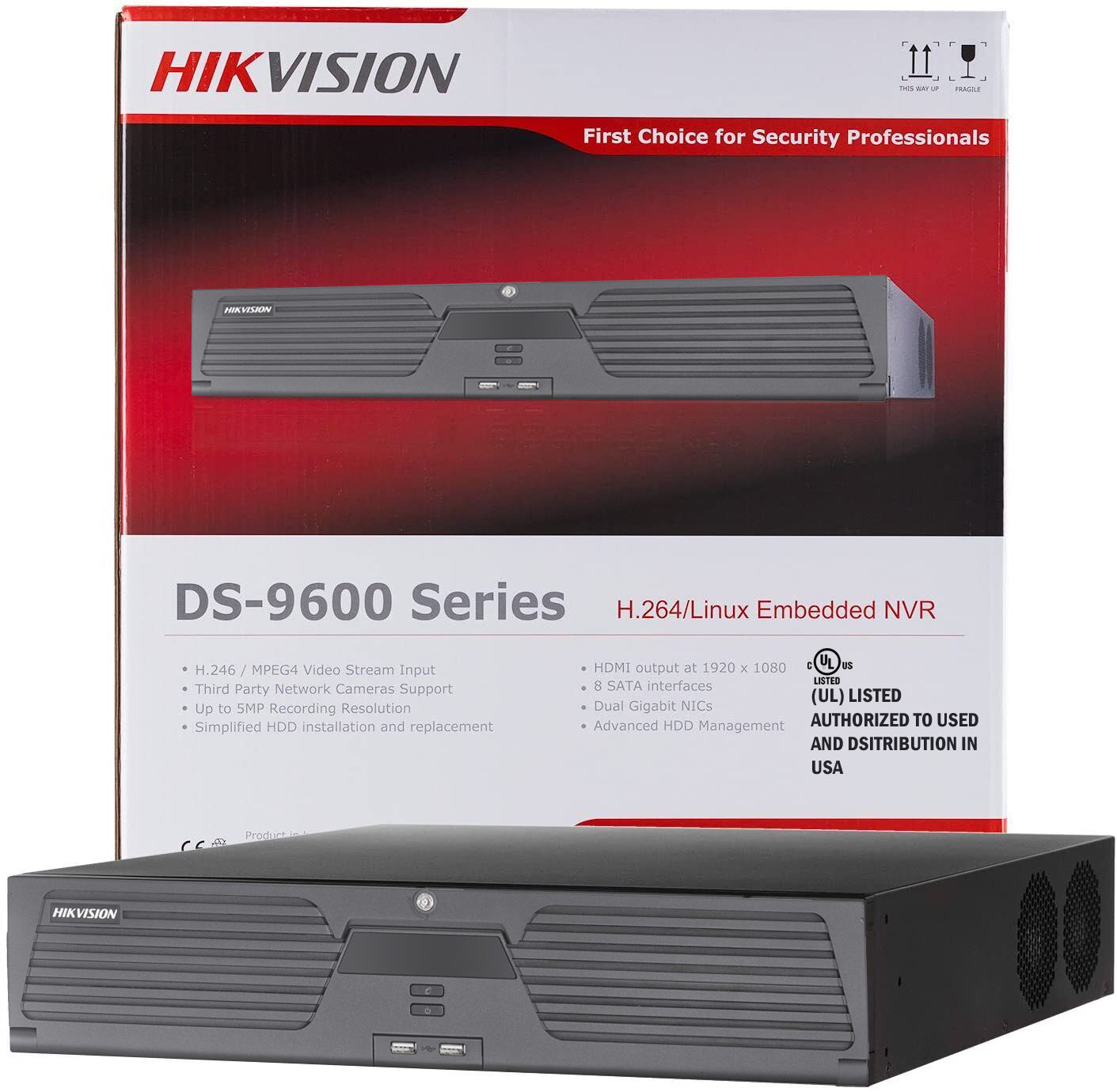 Hikvision DS-9664NI-M8 64-Channel 8K RAID Network Video Recorder for Large Systems