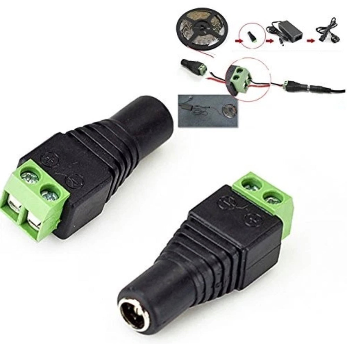 10PCS Female 2.1x5.5mm DC Power Plug Jack Adapter Connector for CCTV