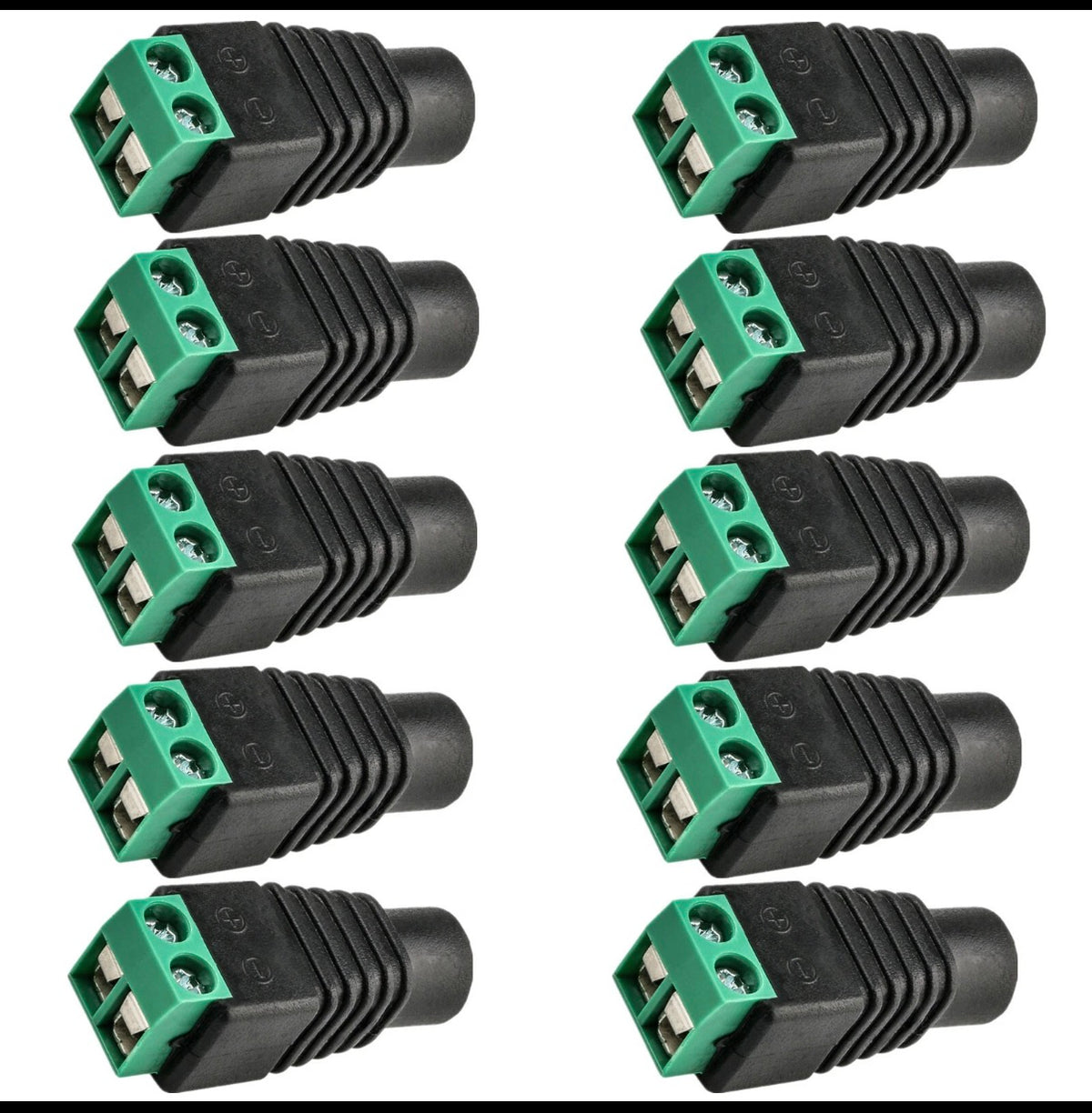 10PCS Female 2.1x5.5mm DC Power Plug Jack Adapter Connector for CCTV