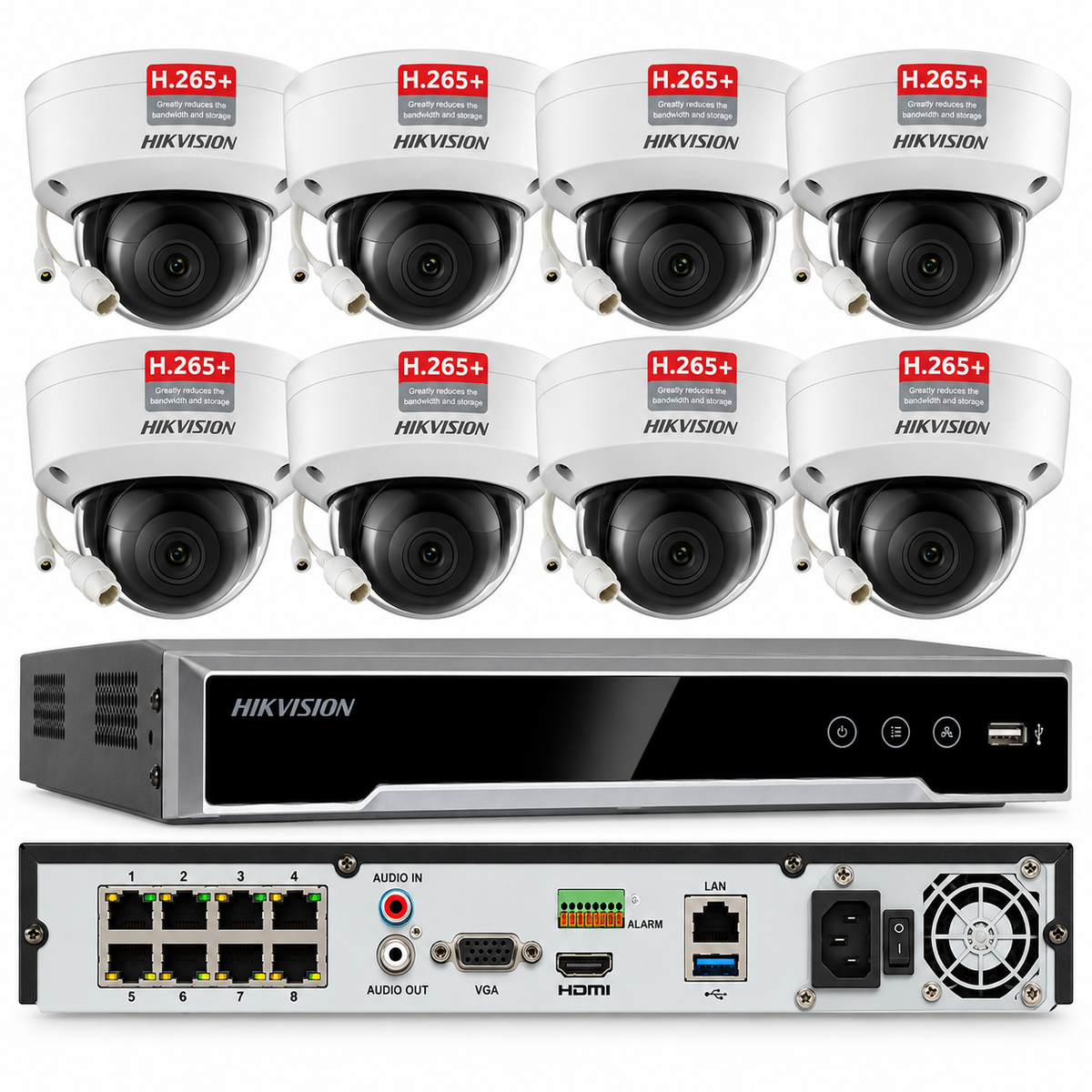 HIKVISION 4K security System CCTV Dome 4MP IP Camera DS-2CD2143G2-I lot